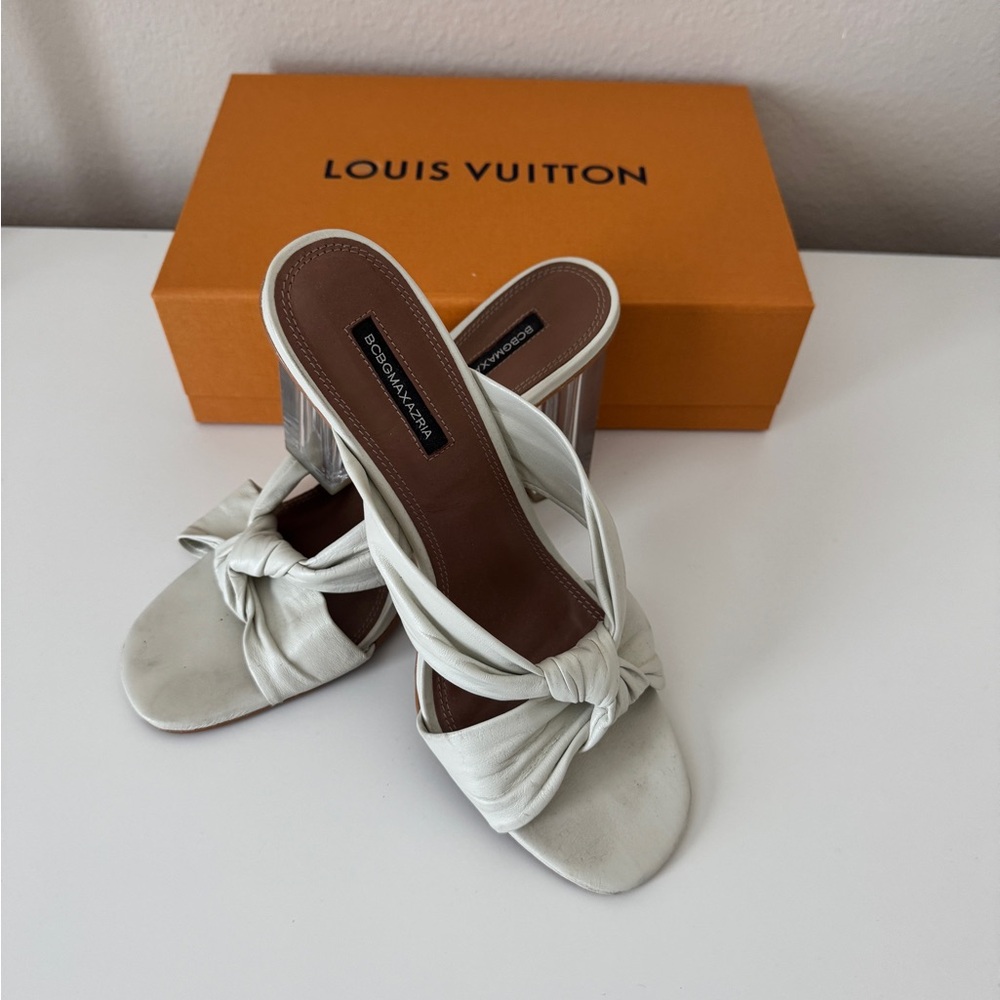 BCBG White Heels